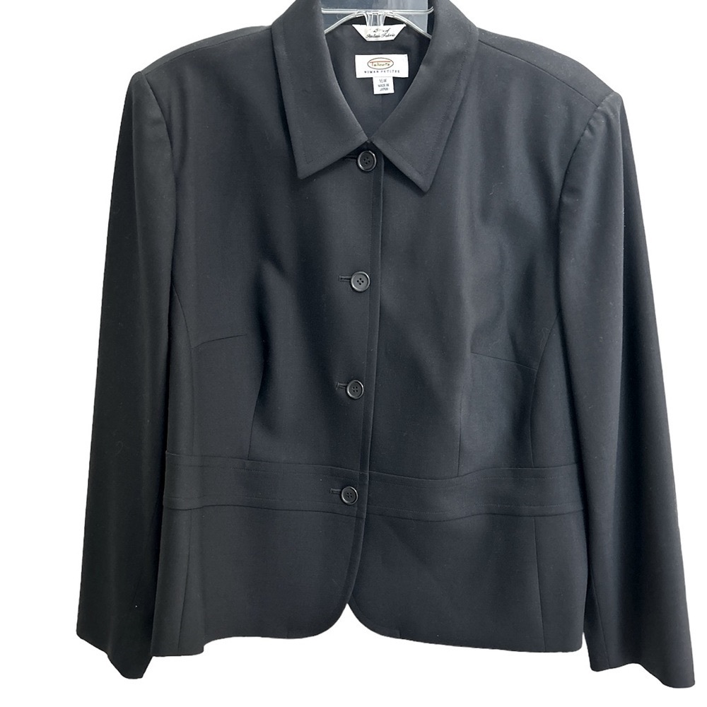 Talbots Black Wool Blend Blazer Jacket